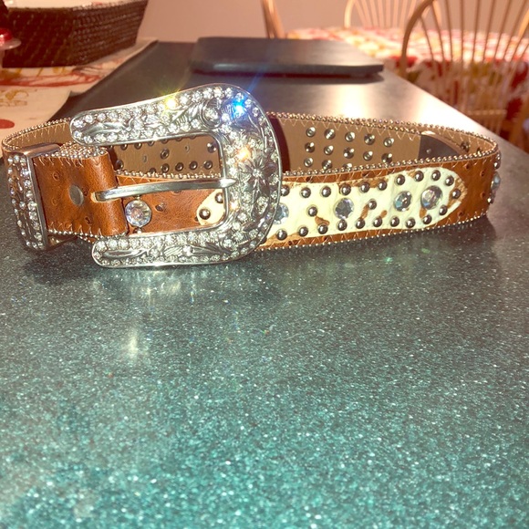 Equestrian Rhinestone Bling Belt - Picture 1 of 5